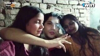 Craving Unleashed Threesome Sex In Village House — knows how to tease and please