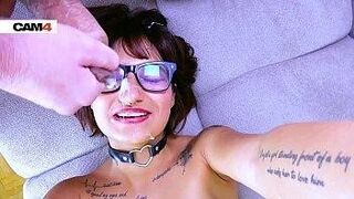 Featured Title Sticky sperm facial for cute Candy after live webcam sex! Cam4.com — draws heat from tension