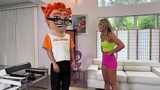 Can't Be Missed Blonde Bombshell Savvy Suxx Gets Cardio-Kinky on PornDude's Personal Pole! — sinks in perfectly