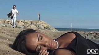 Pure Desire Loads of fresh jizz into ebony bombshell NoeMilk's insatiable mouth after blowjob — holds nothing back