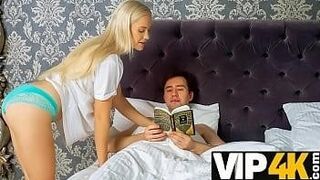 Limited Release PORN. Blonde has XXX with stepbro after giving him a sneaky blowjob — gets deep under your skin