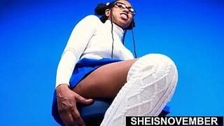 Back by Demand 60fps Black Dorky Geek Actress Sheisnovember Spread Tightest Vagina Hole During Photography Session, Modeling Her Petite Body, Hot Butt Cheeks, Posing Perfect Young Brown Ass Buttocks Out, Winks Her Sweet Asshole Closeup, By Msnovember — op