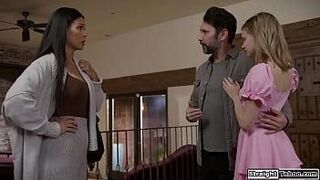 Steamy Debut Asian milf Dana Vespoli cant believe her husband introduced their new stepdaughter Coco Lovelock.The petite blonde wants her stepmom to join — blurs the line between real and fantasy