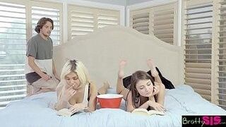 Trending Now Sexy blonde Elizabeth has learned to get what she wants from her stepbro is to tempt him with her pussy. It's not long till he has both his and her hot friend Adria sharing his cock! — finds your weak spots