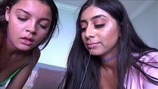 Just Dropped Latina Teens Catch Step Dad Spying On Them — strips away all control