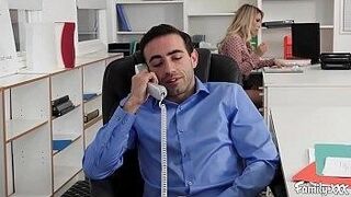 No Limits Tonight Carmen had enough of seeing her stepbrother jerking off in their office. To make him stop she seduces him with her wet pussy leading to incredibly hot office banging! — keeps the flame alive