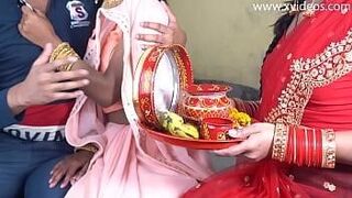 Must Watch two wife fight sex with one lucky husband in hindi xxx video — explores every inch