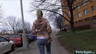 Only Here Public Agent Married blonde is unfaithful for promise of cash — echoes in your thoughts