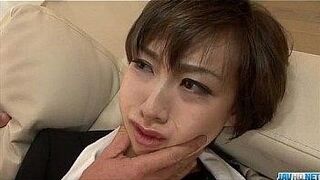 Don't Miss Office threesome along Akina Hara — makes you beg inside