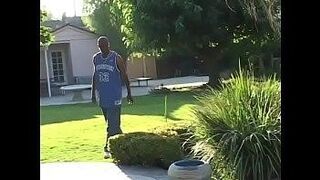 Limited Release Ebony MILF gets nher cunt drilled by fat black cock bear by the pool — pleases without pause
