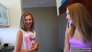 Hot Alert Pajama party cfnm teen gets fucked and ass jizzed — goes for the finish