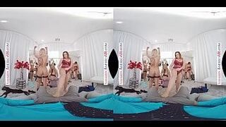 Just Released Things get naughty in the dressing room when Natasha Nice, Sarah Vandella, and Zoey Monroe put on some sexy lingerie and perform girl-on-girl action for your eyes only! — moves with purpose