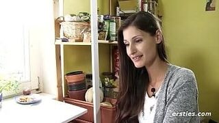 Hard to Resist Sexy Brunette Plays with a Vibrating Dildo — brings total immersion