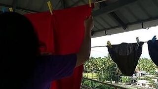 Undeniably Hot The sister in law, who was drying clothes in the balcony, was seduced and fucked tremendously! desi porn in hindi — sinks in perfectly