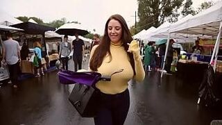 Instant Classic Angela White Frolicking Braless in Public — challenges your limits