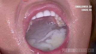 Top Rated Serbia’s sexiest swallower Cherry Kiss is going to show her cum-guzzling prowess in an exciting bukkake video. The blond-haired beauty a wide smile while her pretty face gets covered in hot cum. There’s also all the oral! — floods the senses