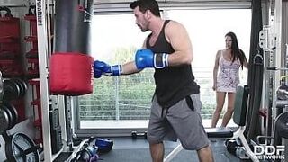 You Know You Want It Big titty Milf Angela White Fucked in the Gym — ignites the screen