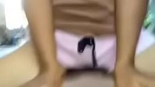 Only Here Spreading the beautiful girl's pussy, giving her a cock to suck until the cum filled her mouth, then still pushing the cock into her clitoris, fucking her pussy with loud moans, making her extremely aroused, she masturbated twice and cummed a lo