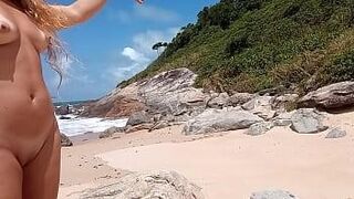 Can't Be Missed Bitch and slut gets naked on crowded beach — | موقع بزازي | fuels endless desire