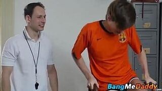 Top Rated Yuri seducing his older gym teacher and swallowing his dick — | سكس نار | shows how deep lust can go