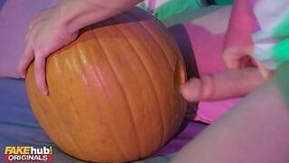 Steamy Debut Fakehub Originals - Thai girl in Halloween cosplay leaves house party to fuck young guy who is secretly fucking a pumpkin — | thaihub | follows your desire curve