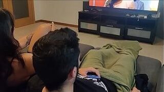 Must Watch my step sister caught me masturbating and watching porn so she made me a blowjob — | سكس طاطات | burns through your screen