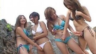 Instant Classic Shiho Kano and dolls play with vibrators on pussies on the beach — | yura kano | follows no rules