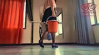 Red-Hot Premiere Depraved cleaning lady masturbates. Wet panties, stockings and clothes. French maid costume. Ballerina in pantaloons. — | vn3x.com | goes deep with precision