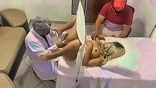 Fresh Release My Wife is Checked by the Gynecologist Doctor but I think He is Fucking Her Next to Me and my Wife likes it NTR jav — | هدير عبد الرازق sex | overwhelms the senses