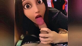 No Limits Tonight Girl with Disney princess filter on does blowjob — | benechat | rides the rhythm perfectly