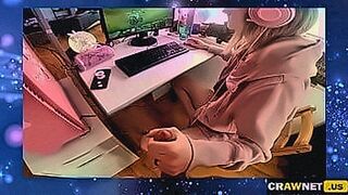 No Limits Tonight Webcam gamer girl get handjob to help her boyfriend, while playing game LOL — | amouranth ass | knows how to tease and please