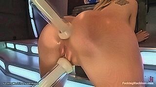Critics Love It Big boobs blonde babe Amy Brooke takes fucking machine in shaved pussy and squirts then gets her ass and pussy stuffed with group of dildos — | amy villainous | floods the screen with tension