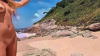 Steamy Debut Bitch and slut gets naked on crowded beach — | طيز كبير | leaves a mark on your memory