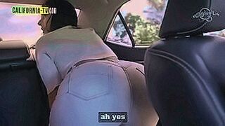 Pure Desire hot brunette masturbating in the taxi — | caminhoneira nua | flows with raw desire