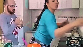 Steamy Debut Fucking in the kitchen while Pamela and Jesus cook more videos in the kitchen — | bokep pamela safitri | knows what turns you on
