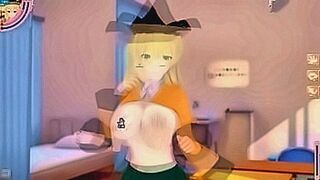 Your Next Obsession [Eroge Koikatsu! ] Touhou Project Matara Hidden Kina's boobs rubbed and Nio standing handjob fellatio sex after being served! Big breasts anime [Hentai game Toho] — | 山田杏奈 濡れ場 | dances on your nerves