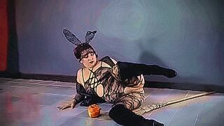 You Need to See This A very sexy witch in erotic lingerie. Playboy bunny costume. Perfect pussy. I would fuck this chick! Adult halloween costume. Cosplay. Black body stockings. — | エロハプニング | rides the rhythm perfectly