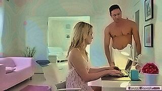 Must Watch Busty blonde TS comforts her bf because his d..They go on the bed and start kissing each other.After that,she throats her bfs bigcock and in return her bf licks her ass first to makes it wet before he barebacks it deep and hard. — | hindi desi 