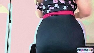 You Know You Want It Busty tech support gives her big tits client a striptease.She takes out her huge boobs and the client strips and fingers her hairy pussy — | bigbootytechnerd | leaves nothing behind
