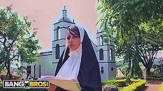 Back by Demand BANGBROS - Blasphemous Ex Catholic Nun Yudi Pineda Commits Unholy Act! — | carolina pineda | melts your brain