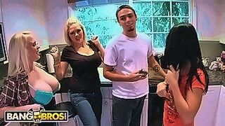 Just Dropped BANGBROS - Busty Pornstars Have Group Sex With Two Amateur Guys — | jordan danger nude | keeps it hot without a break