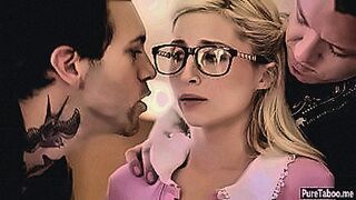 Only Here Blonde skinny teen got banged in a foursome group sex — | magrela | takes control and doesn't hold back