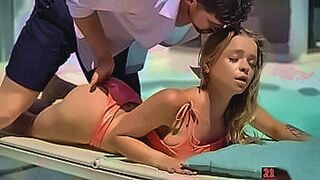 Exclusive 21SexNet.com - A guy joins his blonde friend on the side of the pool.He removes her top then fingers her ass.The teen blowjobs him then bends over for an anal sex. — | alexa flexy | takes control and doesn't hold back
