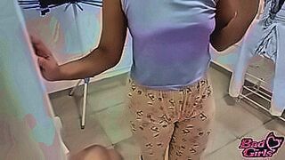 Seduction Begins My stepmother and I are alone at home, I watch her picking up the clothes until she discovers me, a hot conversation, I end up convincing her and I fuck her — | ينيك اخته | knows how to take over