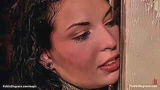 Uncensored Cut Gagged bound brunette slut Aria Aspen whipped by dom Princess Donna Dolore then rough fucked by big dick Mr Pete in crowded public pool bar — | juliana bonde +18 | grabs you where it counts