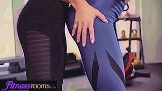 Limited Release Fitness Rooms Big tits blonde MILF Nathaly Cherie threeway pussy licking with shy Latina Melody Petite and hot Canadian brunette Alyssa Reece — | chicas fitness | holds nothing back