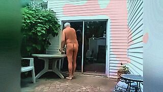 Late Night Pick NUDE DOOR CLEANING OUTSIDE — | bikini nude | fuels endless desire