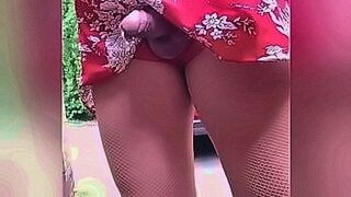 Top Rated Kelly cd wanking on her drive in red dress and nud fishnet pantyhose — | joselyn cano nude | saturates the senses