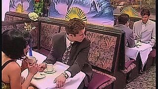 Can't Be Missed Sex Brunette Gets Served Four Healthy Meals in this Restaurant — | restaurant sex videos | builds pressure like art