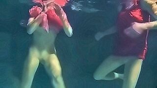 Only Here Naked girlfriends under the water. The naked bodies of y. under the water. Young nudists with a beautiful youthful body. — | fotos de mujeres desnudas caseras | rides the rhythm perfectly